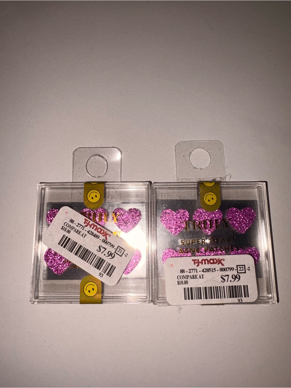 TRULY Glitter Pink Heart Acne Patch Twin Pack